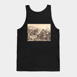 Departure of Pilgrim Fathers Delft Holland 1620 Tank Top